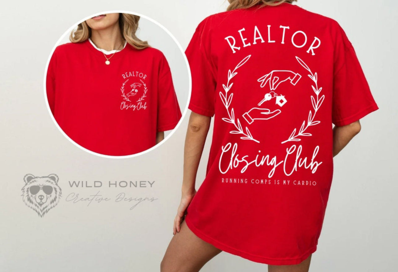 Realtor closing club-front and back